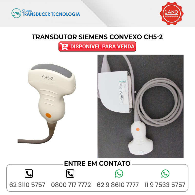 TRANSDUTOR SIEMENS CONVEXO CH5 2 DISPONIVEL PARA VENDA