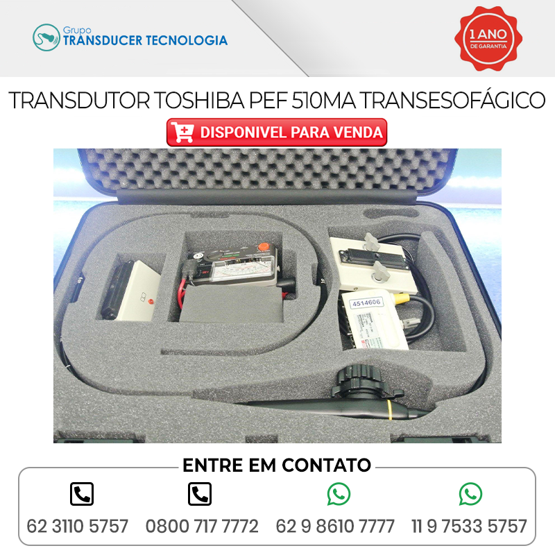 TRANSDUTOR TOSHIBA PEF 510MA TRANSESOFAGICO DISPONIVEL PARA VENDA