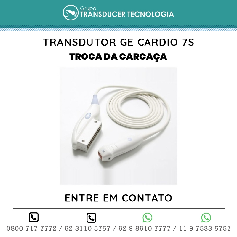 TROCA DA CARCACA TRANSDUTOR GE CARDIO 7S