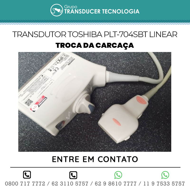 TROCA DA CARCACA TRANSDUTOR TOSHIBA PLT 704SBT LINEAR