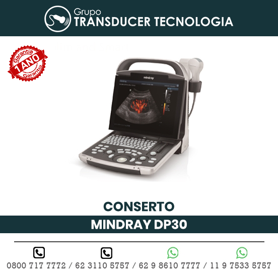 CONSERTO ULTRASSOM PORTATIL MINDRAY DP30