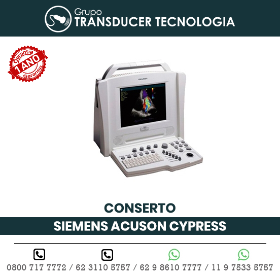 CONSERTO ULTRASSOM PORTATIL SIEMENS ACUSON CYPRESS