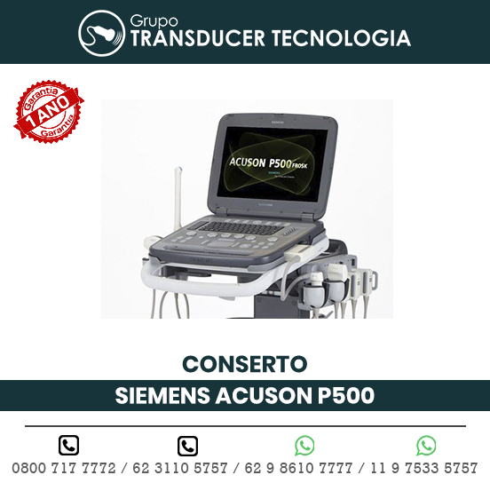 CONSERTO ULTRASSOM PORTATIL SIEMENS ACUSON P500