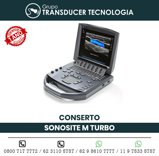 CONSERTO ULTRASSOM PORTATIL SONOSITE M TURBO