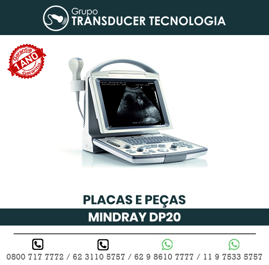 PLACAS PECAS ULTRASSOM PORTATIL MINDRAY DP20