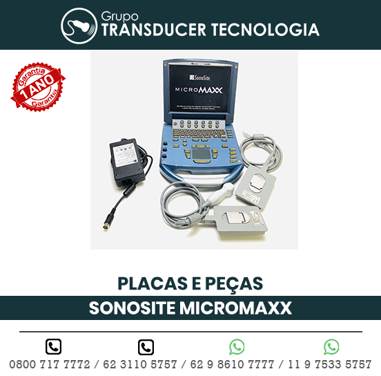 PLACAS PECAS ULTRASSOM PORTATIL SONOSITE MICROMAXX