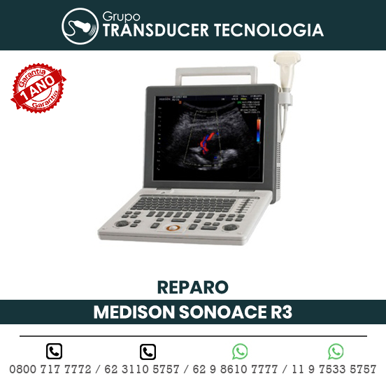 REPARO ULTRASSOM PORTATIL MEDISON SONOACE R3