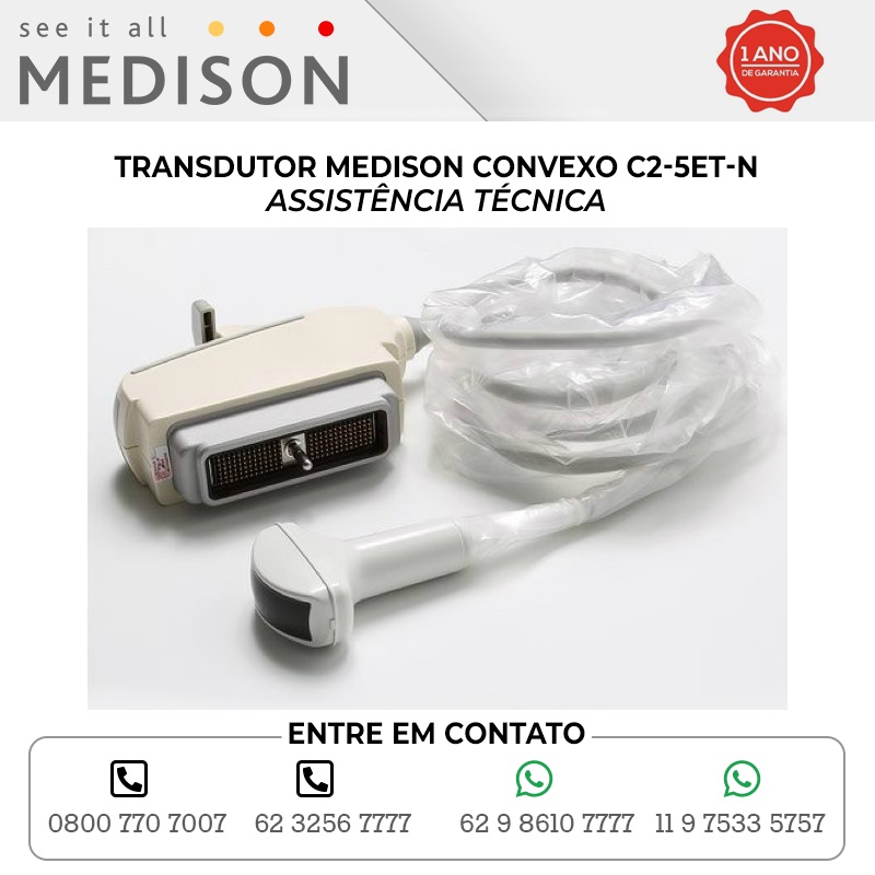 ASSISTÊNCIA TÉCNICA TRANSDUTOR MEDISON CONVEXO C2 5ET N