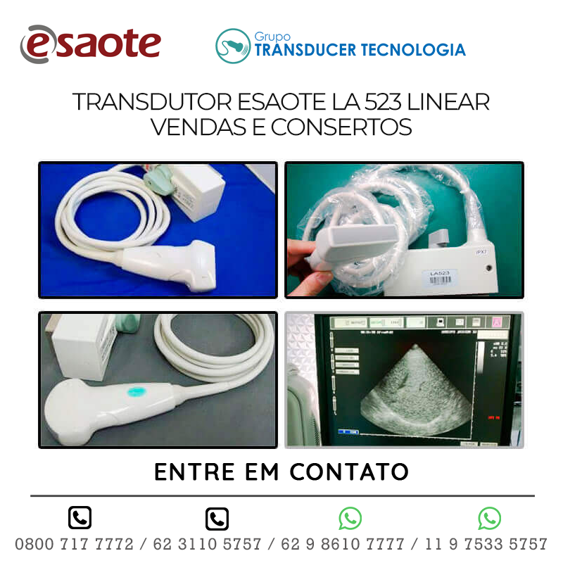 TRANSDUTOR ESAOTE LA523 LINEAR - VENDAS E CONSERTOS