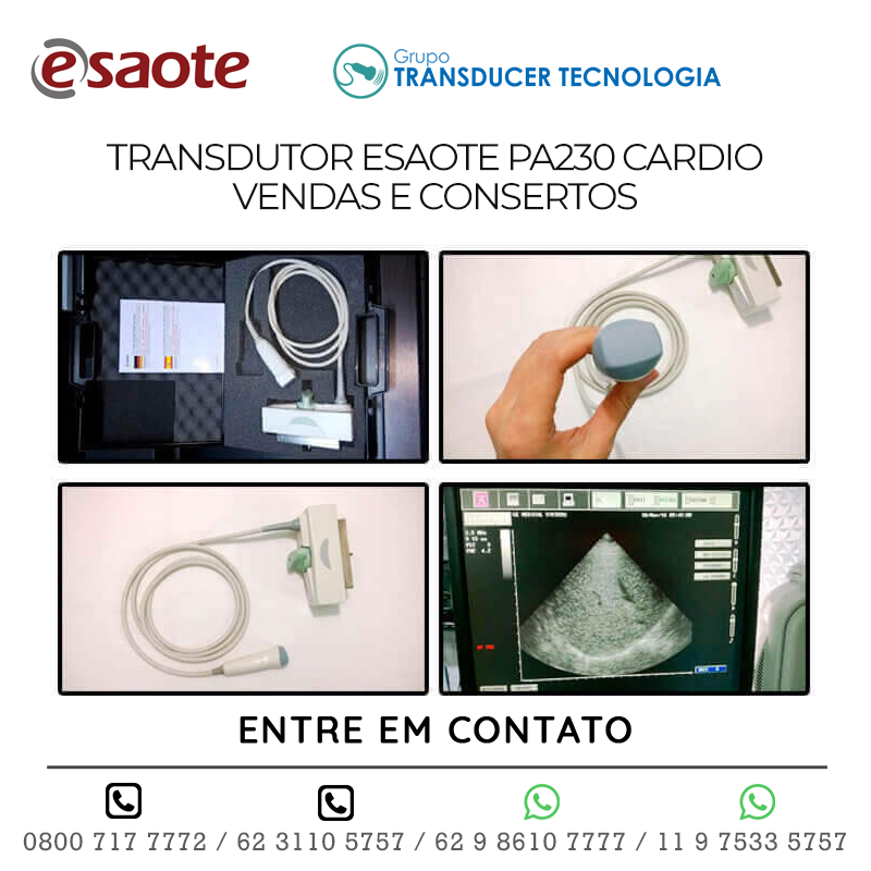 TRANSDUTOR ESAOTE PA230 CARDIO - VENDAS E CONSERTOS