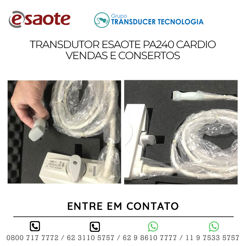 TRANSDUTOR ESAOTE PA240 CARDIO - VENDAS E CONSERTOS