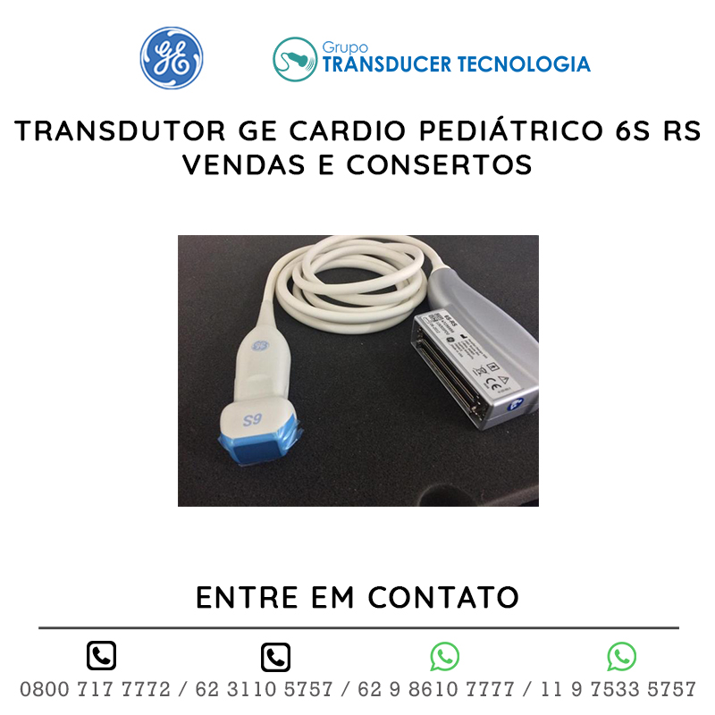 TRANSDUTOR GE CARDIO PEDIATRICO 6S RS - VENDAS E CONSERTOS