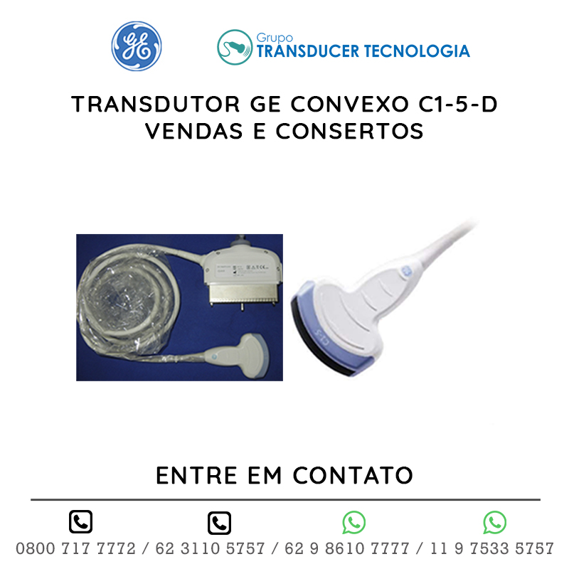 TRANSDUTOR GE CONVEXO C1 5 D - VENDAS E CONSERTOS