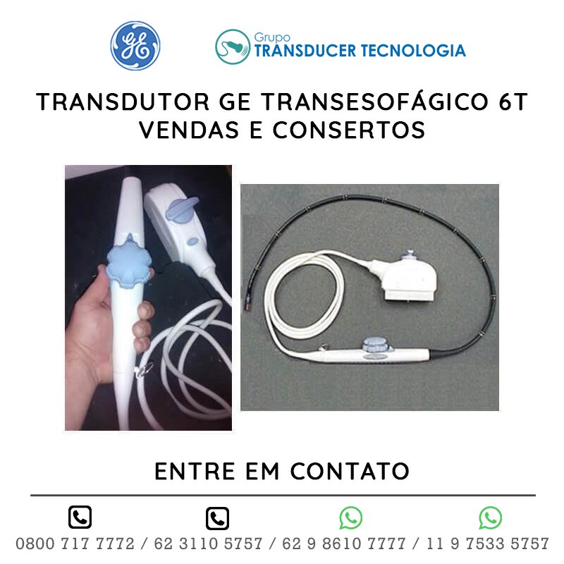 TRANSDUTOR GE TRANSESOFÁGICO 6T - VENDAS E CONSERTOS
