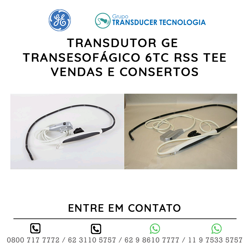 TRANSDUTOR GE TRANSESOFÁGICO 6TC RSS TEE - VENDAS E CONSERTOS