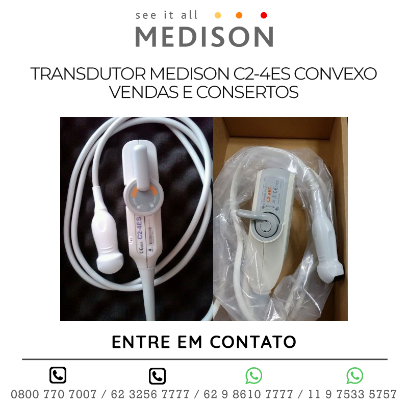 TRANSDUTOR MEDISON C2 4ES CONVEXO - VENDAS E CONSERTOS
