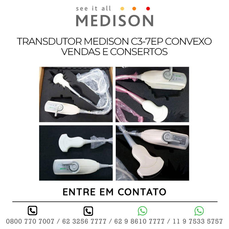 TRANSDUTOR MEDISON C3 7EP CONVEXO - VENDAS E CONSERTOS