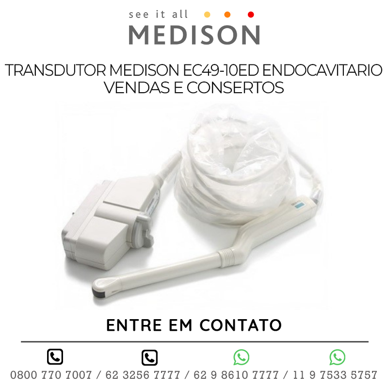 TRANSDUTOR MEDISON EC49 10ED ENDOCAVITÁRIO - VENDAS E CONSERTOS