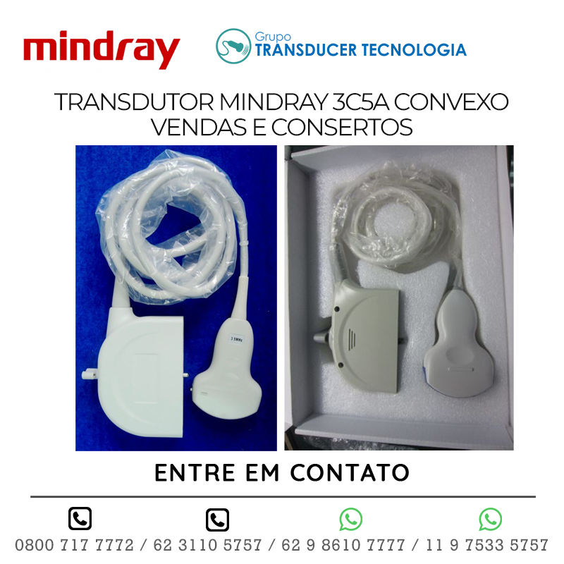 TRANSDUTOR MINDRAY 3C5A CONVEXO - VENDAS E CONSERTOS