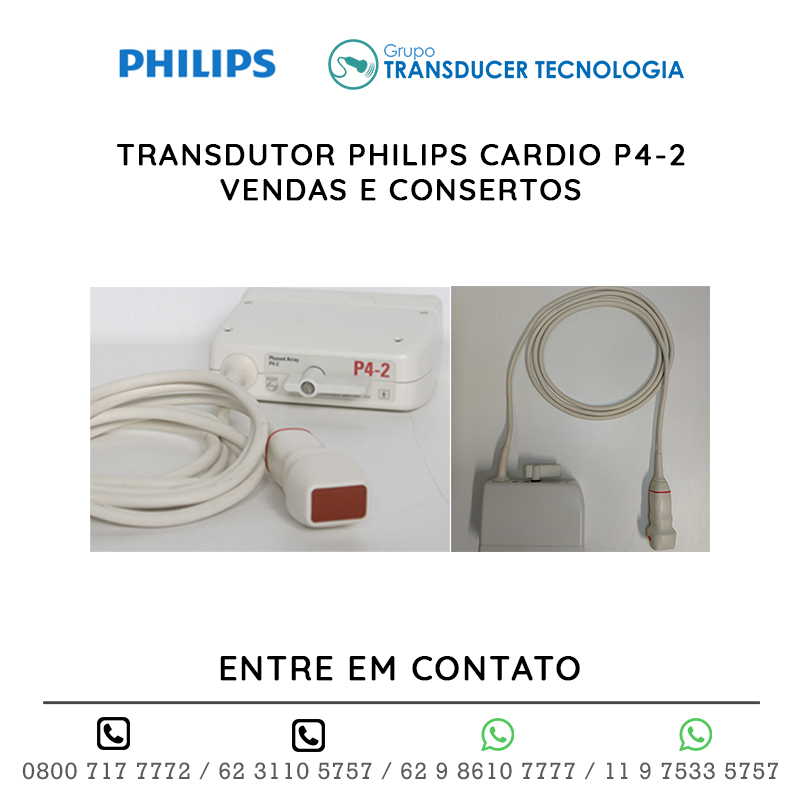 TRANSDUTOR PHILIPS CARDIO P4 2 - VENDAS E CONSERTOS