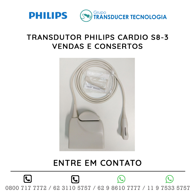 TRANSDUTOR PHILIPS CARDIO S8 3 - VENDAS E CONSERTOS