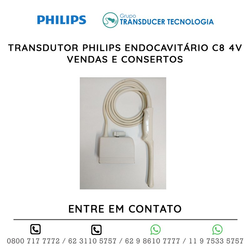 TRANSDUTOR PHILIPS ENDOCAVITÁRIO C8 4V - VENDAS E CONSERTOS