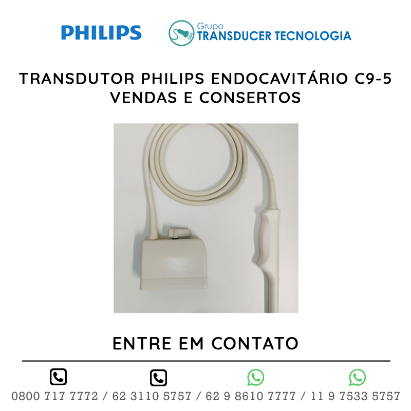 TRANSDUTOR PHILIPS ENDOCAVITÁRIO C9 5 - VENDAS E CONSERTOS