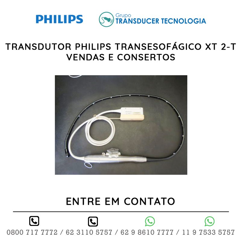 TRANSDUTOR PHILIPS TRANSESOFÁGICO XT 2 T - VENDAS E CONSERTOS