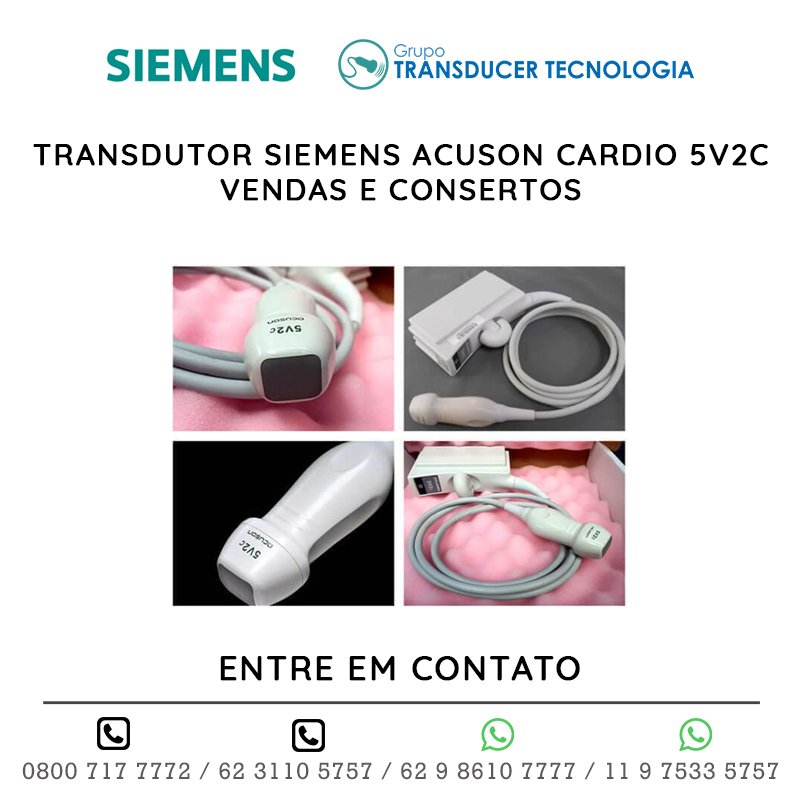 TRANSDUTOR SIEMENS ACUSON CARDIO 5V2C - VENDAS E CONSERTOS