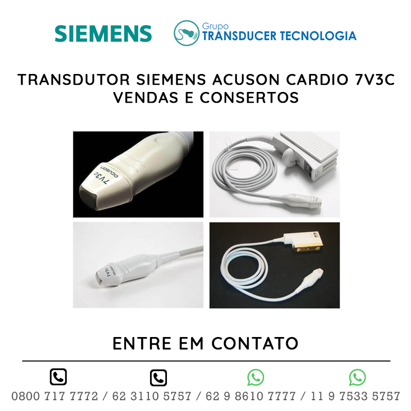 TRANSDUTOR SIEMENS ACUSON CARDIO 7V3C - VENDAS E CONSERTOS