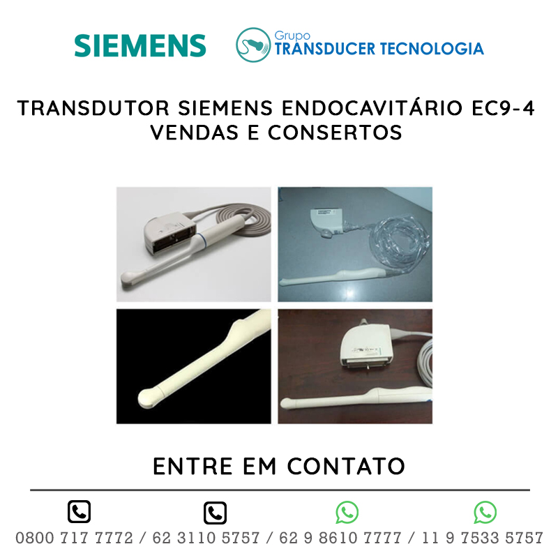 TRANSDUTOR SIEMENS ENDOCAVITÁRIO EC9 4 - VENDAS E CONSERTOS